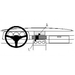 Brodit ProClip Center mount - Porsche 924 / 944 1976-1988