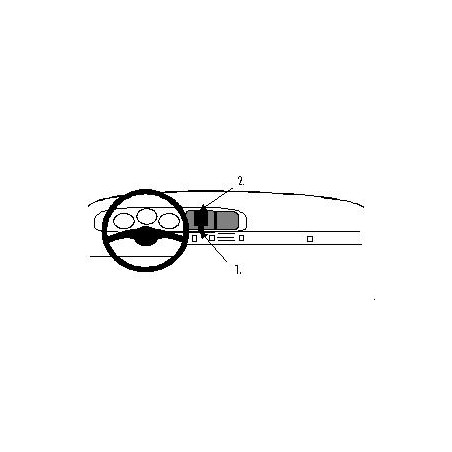 Brodit ProClip Center mount - Porsche 944 / 968 1986-2006