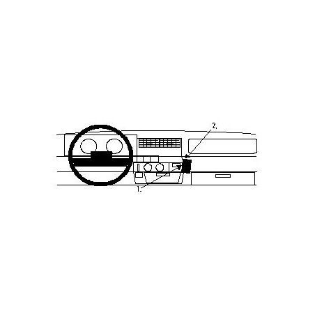 Brodit ProClip Angled mount - Renault 5 / Express 1985-1996