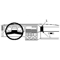 Brodit ProClip Angled mount - Renault 19 1989-1992