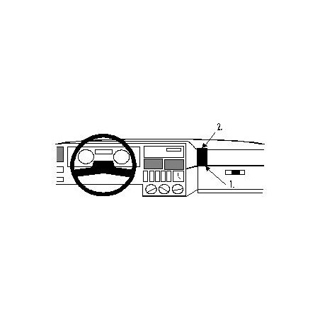 Brodit ProClip Angled mount - Renault 19 1989-1992