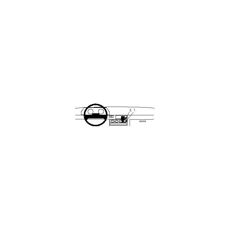 Brodit ProClip Center mount - Renault Clio I 1991-1998 Brodit ProClip Center mount - Renault Clio I 1991-1998