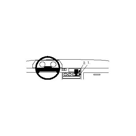 Brodit ProClip Center mount - Renault Clio I 1991-1998