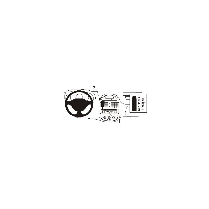 Brodit ProClip Center mount - Renault Clio I 1999-2001 Brodit ProClip Center mount - Renault Clio I 1999-2001