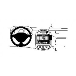 Brodit ProClip Angled mount - Renault Clio I 1999-2001