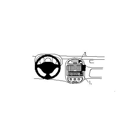 Brodit ProClip Angled mount - Renault Clio I 1999-2001