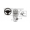 Brodit ProClip Console mount, Angled - Renault Clio I 1999-2001