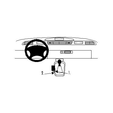 Brodit ProClip Console mount - Renault Espace 1997-2002