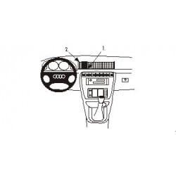 Brodit ProClip Center Mount Audi A4/S4 Multi Model 1995-2001