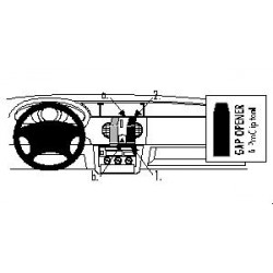 Brodit ProClip Center mount - Renault Kangoo 1998-2002