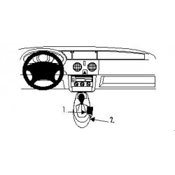 Brodit ProClip Console mount - Renault Kangoo 1998-2002