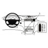 Brodit ProClip Angled mount, high - Renault Laguna 2001-2004