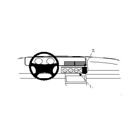 Brodit ProClip Angled mount - Renault Safrane 1993-2001