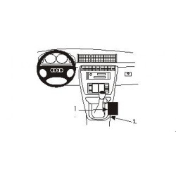 Brodit ProClip Console Mount Audi A4/S4 Multi Model 1995-2001