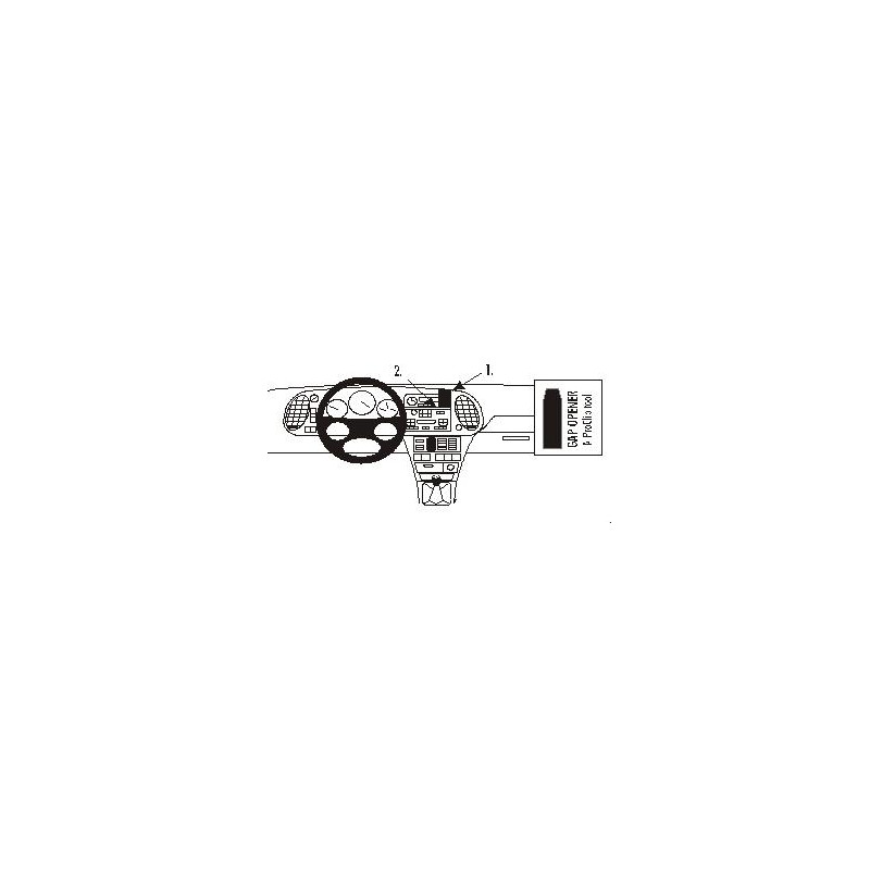 Brodit ProClip Center mount - Saab 9-3 1998-2002 Brodit ProClip Center mount - Saab 9-3 1998-2002