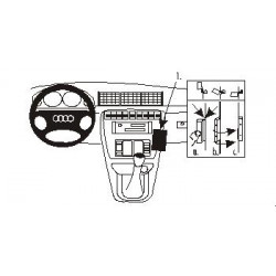 Brodit ProClip Angled Mount Audi A4/S4 Multi Model 1995-1999
