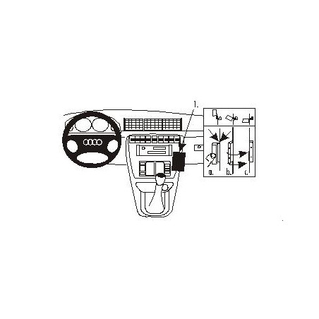 Brodit ProClip Angled Mount Audi A4/S4 Multi Model 1995-1999