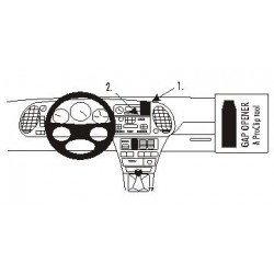 Brodit ProClip Center mount - Saab 9-3 1998-2002 (wood/kevlar)