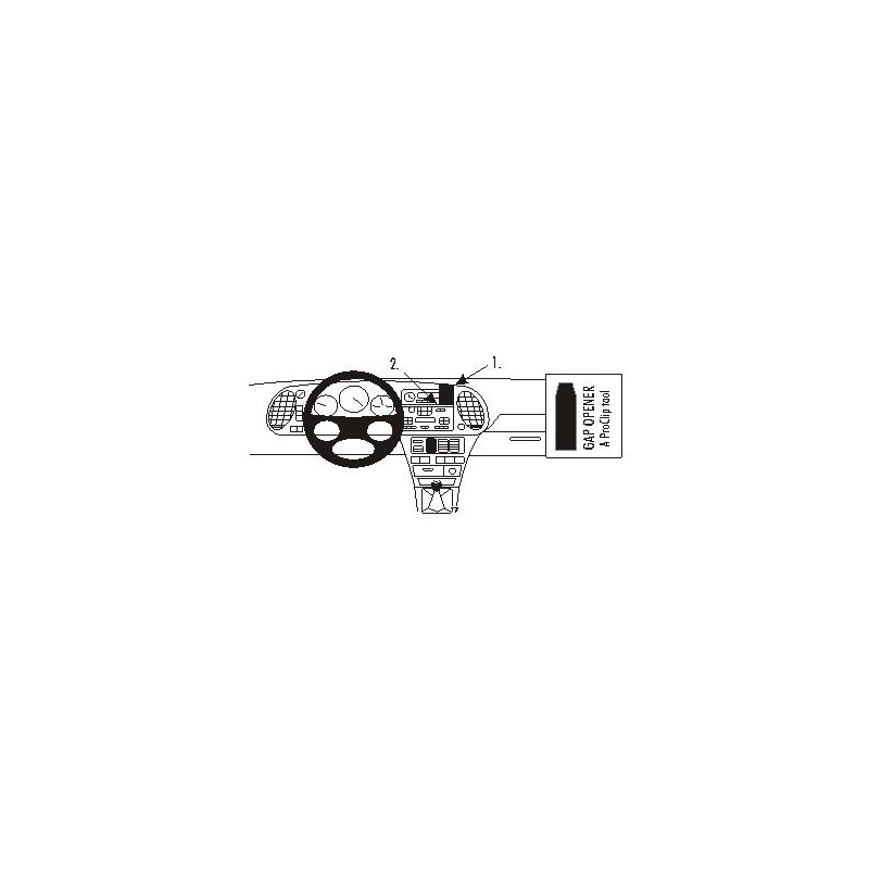 Brodit ProClip Center mount - Saab 9-3 1998-2002 (wood/kevlar) Brodit ProClip Center mount - Saab 9-3 1998-2002 (wood/kevlar)