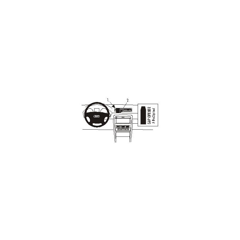 Brodit ProClip Center Mount Audi A4/S4 Multi Model 01-07 Brodit ProClip Center Mount Audi A4/S4 Multi Model 01-07