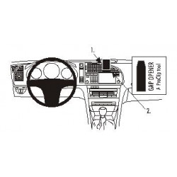 Brodit ProClip Angled mount, high - Saab 9-3 2003-2006