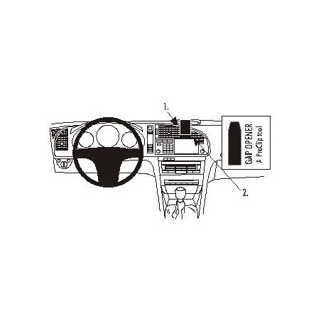 Brodit ProClip Angled mount, high - Saab 9-3 2003-2006