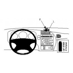 Brodit ProClip taxameter - Saab 9-5 1998-2010 mod.