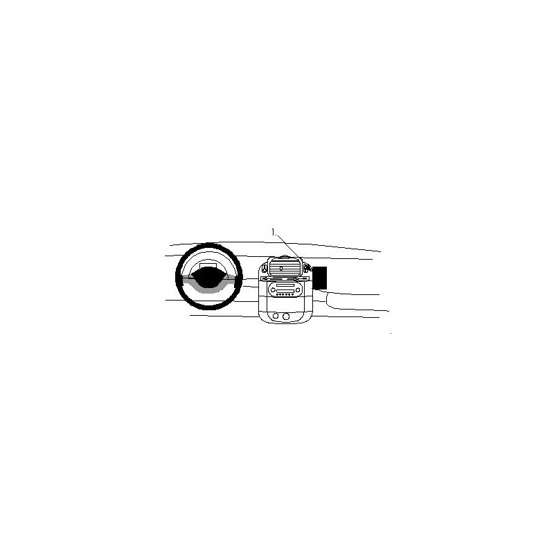 Brodit ProClip Angled mount - Smart ForTwo 1998-2007 Brodit ProClip Angled mount - Smart ForTwo 1998-2007
