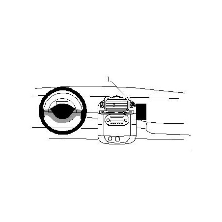 Brodit ProClip Angled mount - Smart ForTwo 1998-2007