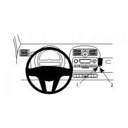 Brodit ProClip Angled mount - Smart ForTwo 2011-2014