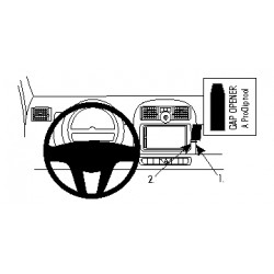 Brodit ProClip Angled mount- Smart ForTwo 2011-2014