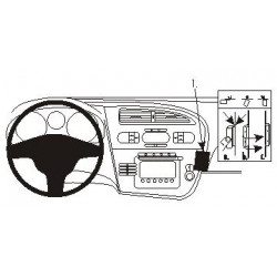 Brodit ProClip Angled mount - Seat Leon 2006-2012
