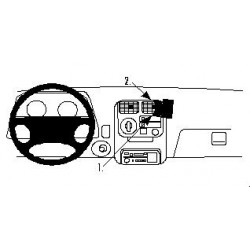 Brodit ProClip Angled Mount - Suzuki Alto 1997-2002