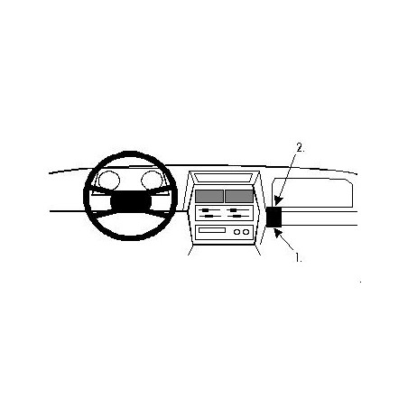 Brodit ProClip Angled Mount - Suzuki Sidekick / Vitara 89-01