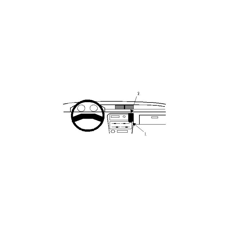 Brodit ProClip Angled Mount - Suzuki Swift 1989-1991 Brodit ProClip Angled Mount - Suzuki Swift 1989-1991
