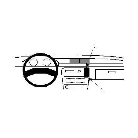 Brodit ProClip Angled Mount - Suzuki Swift 1989-1991