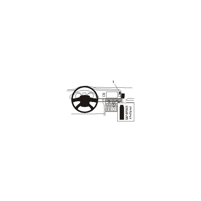 Brodit ProClip Angled Mount, high, Audi A6/S6 04-09 Brodit ProClip Angled Mount, high, Audi A6/S6 04-09