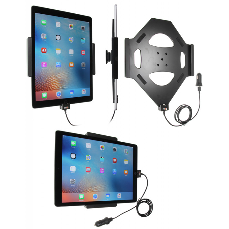 Brodit Aktiv Bilholder Apple iPad Pro 12.9 (A1584, A1652, A1670, A1671) - Aktiv holder med cigg-kontakt (521820)