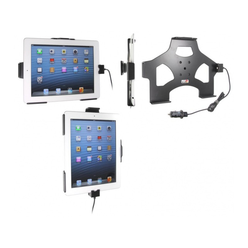 Brodit Aktiv Bilholder Apple iPad 4th Gen (A1458, A1459, A1460)   m.fl.- Aktiv holder med cigg-kontakt (521520)