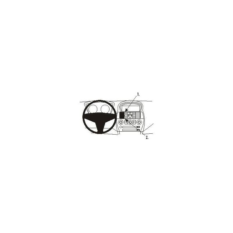 Brodit ProClip Center Mount BMW 6-series E63, E64 04-10 Brodit ProClip Center Mount BMW 6-series E63, E64 04-10