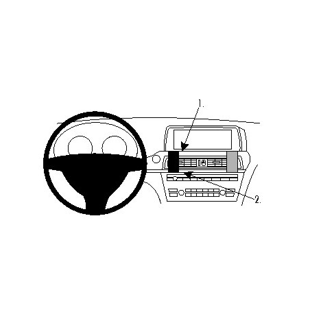 Brodit ProClip Center Mount BMW 6-series F06, F12, F13 12-19