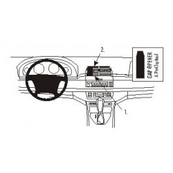 Brodit ProClip Center Mount - BMW X5 00-06 NOT nav sys