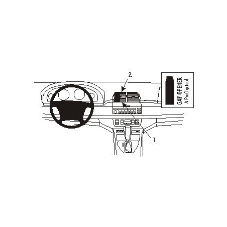 Brodit ProClip Center Mount - BMW X5 00-06 NOT nav sys