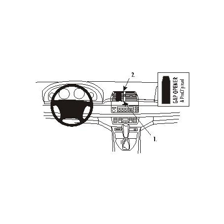 Brodit ProClip Center Mount - BMW X5 00-06 ONLY nav sys