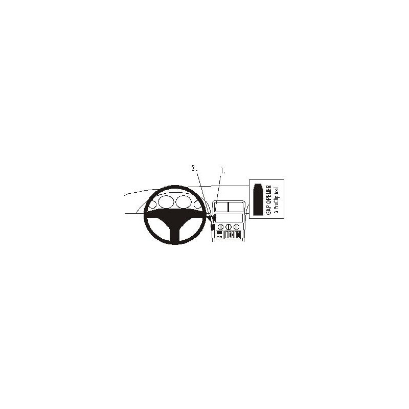 Brodit ProClip Center Mount Low - BMW Z3 96-02