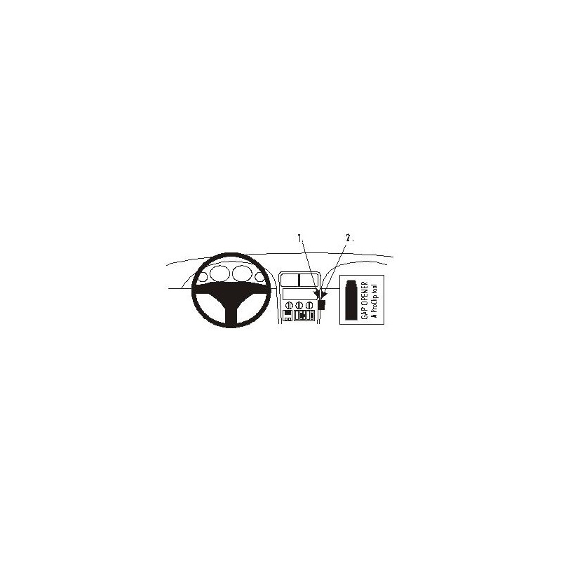 Brodit ProClip Angled Mount High - BMW Z3 96-02