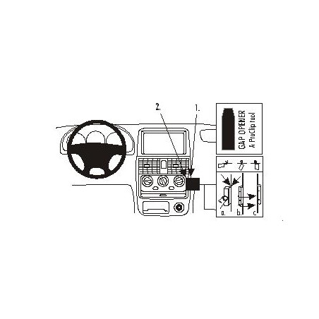 Brodit ProClip Angled Mount Kia Carens 01-02