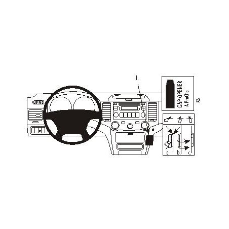 Brodit ProClip Angled Mount KIA Magentis 01-06