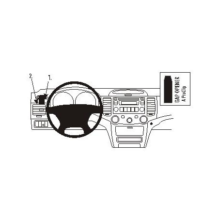 Brodit ProClip Left Mount KIA Magentis 07-10 KIA Optima 06-10