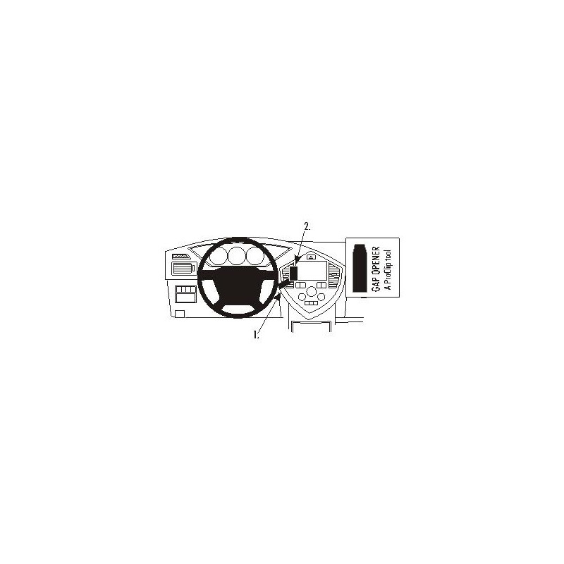 Brodit ProClip Center Mount Kia Carens II 03-06 MANUAL